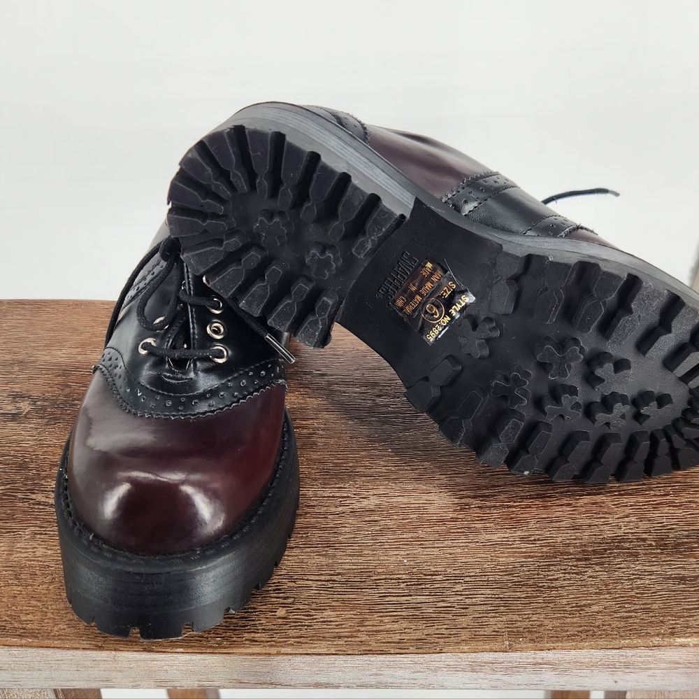 City Snappers  Vintage Y2K Platform Chunky  Oxford Shoe Shoe 6 preppy, Bratz.